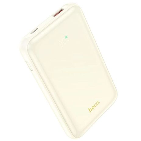 Power Bank Hoco Q21 Great 22.5W + PD20W fully compatible with digital display 10000mAh Milky white