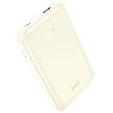 Power Bank Hoco Q21 Great 22.5W + PD20W fully compatible with digital display 10000mAh Milky white