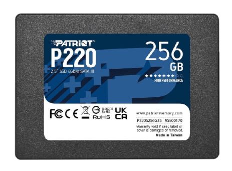 SSD Patriot P220 256GB 2.5" 7mm SATAIII