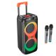 Акустика-караоке HOCO Leader wireless dual-mic outdoor BT speaker HA7 |BT5.0/USB/AUX/TF, 75W, TWS, 7h| black