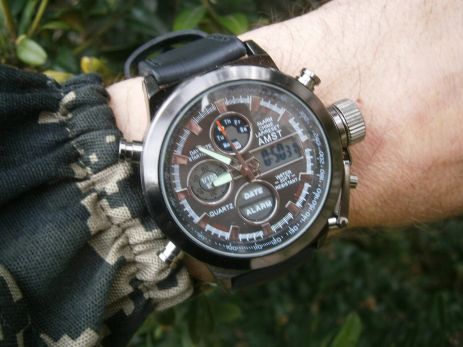 Годинник чоловічий спортивний AMST 3003AC-ВМ All Black