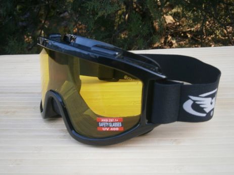 Захисні окуляри маска ВМ-Wind-Shield Anti-Fog Global Vision yellow