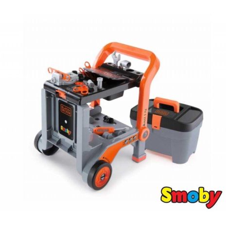 Мастерская Тележка с инструментами игрушечная Black & Decker Smoby 360202