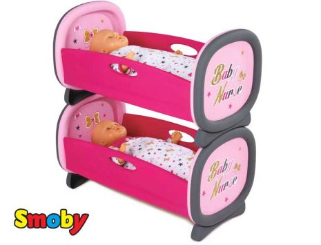 Двойная колыбель кроватка для куклы Baby Nurse Gold Edition Smoby 220314