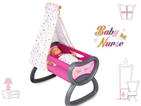 Колиска Ліжечко для ляльки Baby Nurse Gold Edition Smoby 220311