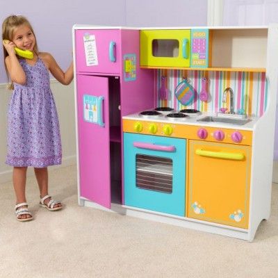 Дитяча дерев'яна кухня Kidkraft Delux Big and Bright 53100