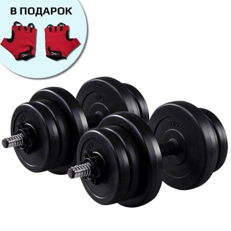 Гантелі Fit-On 2x11кг бітумні