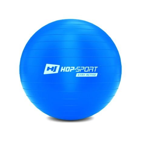 Фитбол Hop-Sport 45см голубой + насос 2020