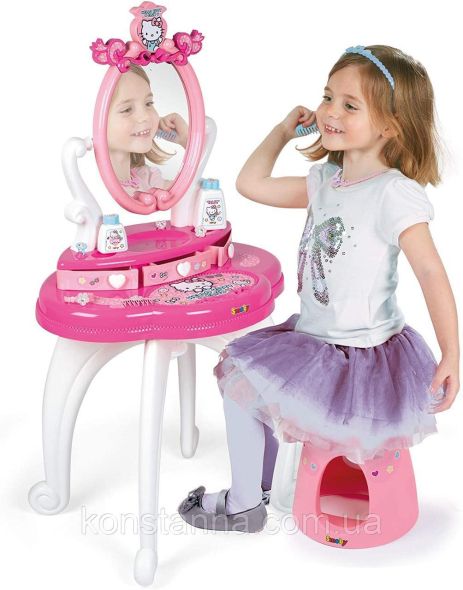 Детский столик с зеркалом Hello Kitty 2в1 Smoby 320239