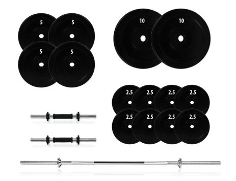 Набір штанга + розбірні гантелі 72 кг.