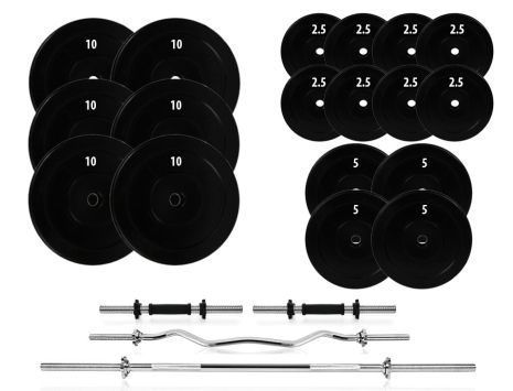 Набір штанга + гантелі розбірні 119 кг.