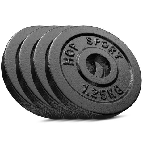 Сет із металевих дисків Hop-Sport Strong 4x1,25 кг