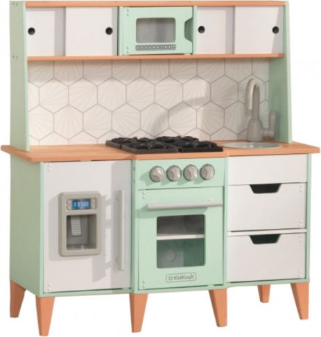 Дитяча кухня Mid-Century Modern KidKraft 53432 із системою легкого збирання EZ Kraft Assembly