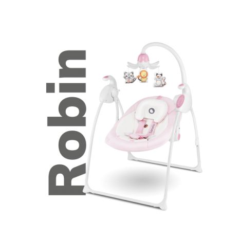 Крісло-гойдалка Lionelo Robin, pink