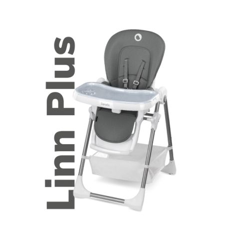 Стільчик для годування Lionelo Linn Plus, grey