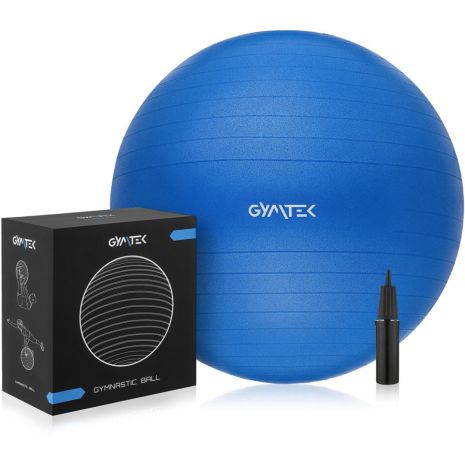 Фитбол Gymtek 65см синий + насос