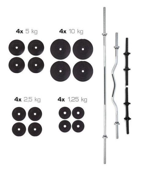 Штанга + Гантелі Набір 91 КГ