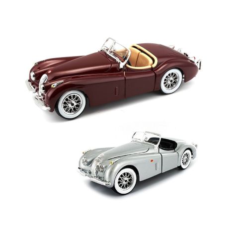 Автомодель - JAGUAR XK 120 (1951) (асорті вишневий, сріблястий, 1:24)