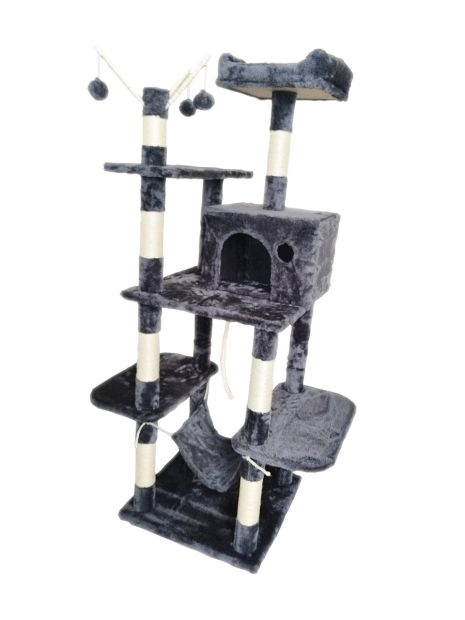 Когтеточка, домик, дряпка для кошек Avko CatTree 1062 Grey