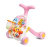 Ходунки-каталка игровой развивающий столик 2 в 1 Caretero Spark Pink