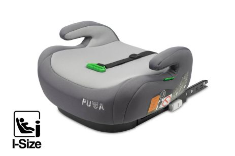 Детское автокресло бустер Caretero Puma ISOFIX I-SIZE (125-150 см) Grey