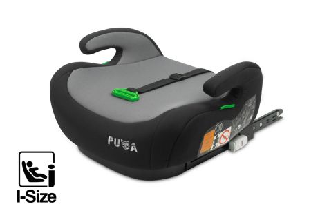 Детское автокресло бустер Caretero Puma ISOFIX I-SIZE (125-150 см) Black