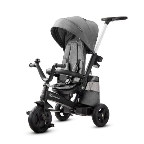 Триколісний велосипед Kinderkraft Easytwist Platinum Grey (KKRETWIGRY0000)