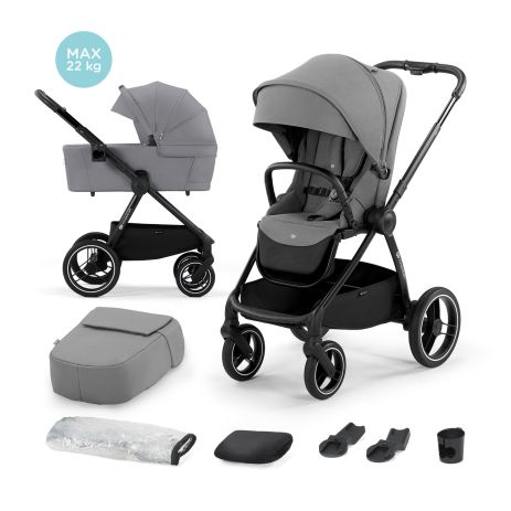 Универсальная коляска 2 в 1 Kinderkraft Nea Platinum Grey (KSNEA000GRY2000)