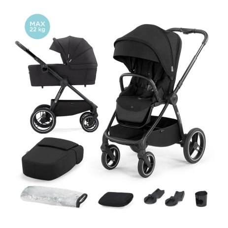 Універсальний візочок 2 в 1 Kinderkraft Nea Midnight Black (KSNEA000BLK2000)