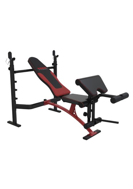 Скамья для жима York Fitness Delta Pro 1000 со стойкой для штанги и партой Скотта