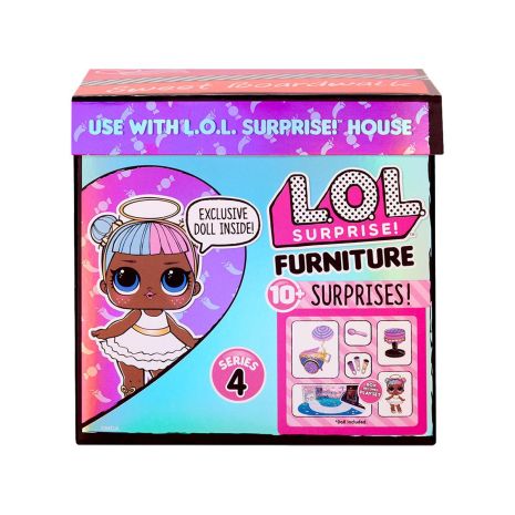 Ігровий набір з лялькою L.O.L. SURPRISE! серії "Furniture" - ЛЕДІ-САХАР З ВІЗОЧКОМ СОЛОДОЩІВ