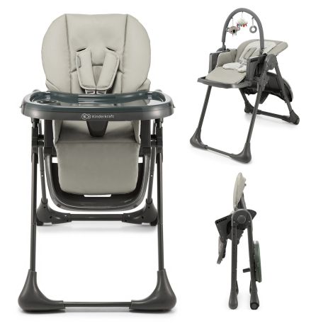 Стульчик для кормления Kinderkraft Tummie Grey (KHTUMM00GRY0000)