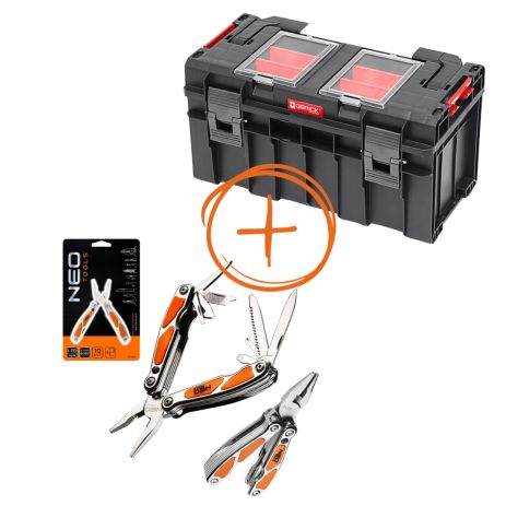 Комплект ящика QBRICK System PRO 500 Profi + мультитул 10 в 1 NEO TOOLS