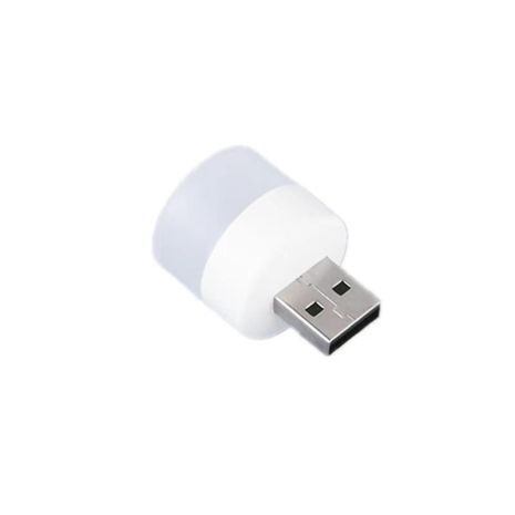 USB LED лампочка циліндрична, холодне світло White