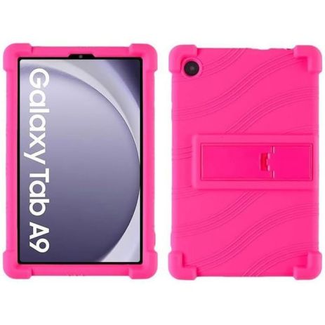 Чохол Silicon Samsung Galaxy Tab A9 SM X110 X115 Hotpink