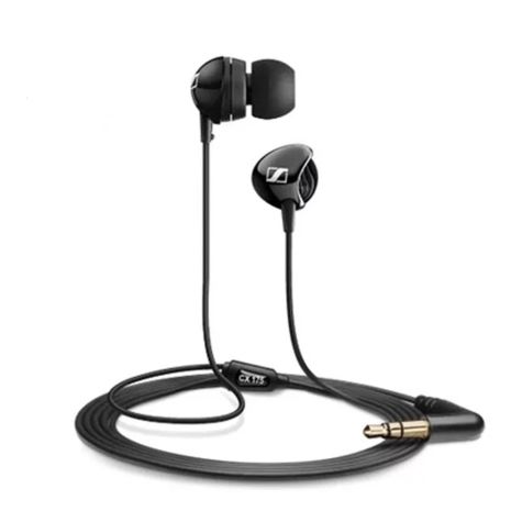 Навушники Sennheiser CX 175 3,5 мм з чистими басами, з шумозаглушенням для iPhone/Samsung/XiaoMi