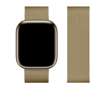 Ремешок металлический Hoco iWatch WA03 milanese steel 38/ 40/ 41mm vintage gold