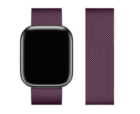 Ремінець металевий Hoco iWatch WA03 milanese steel 42/ 44/ 45/ 49mm blackcurrant