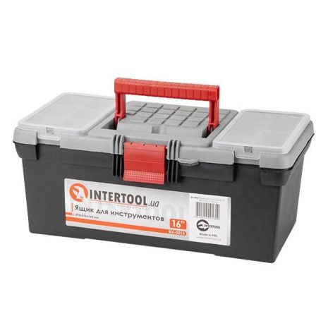 Ящик для инструментов, 16" 396*216*164 мм INTERTOOL BX-0016