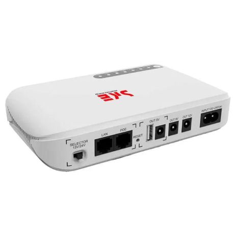 ИБП (UPS) SKE POE-632E DC 17W 8800mah для роутера/терминала/камеры |5/9/12v, USB, LAN, POE| White