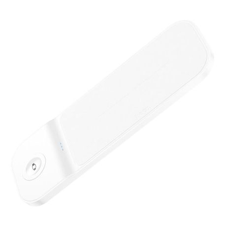 Бездротове ЗУ HOCO CQ5 Step 3-in-1 wireless fast charger(iWatch) White