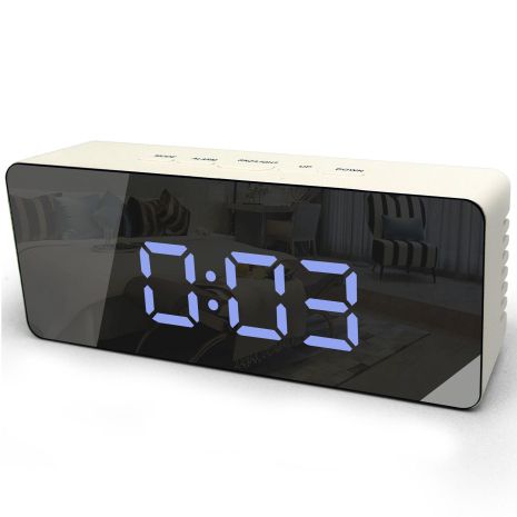 Годинник настільний Technoline WT475 White/Black Mirror (WT475)