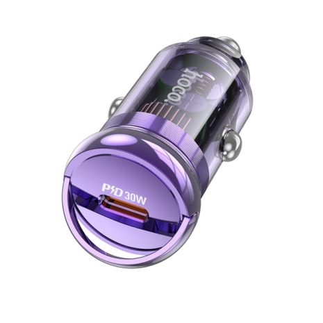 Зарядний пристрій Hoco Z53 Type-C PD 30W transparent purple