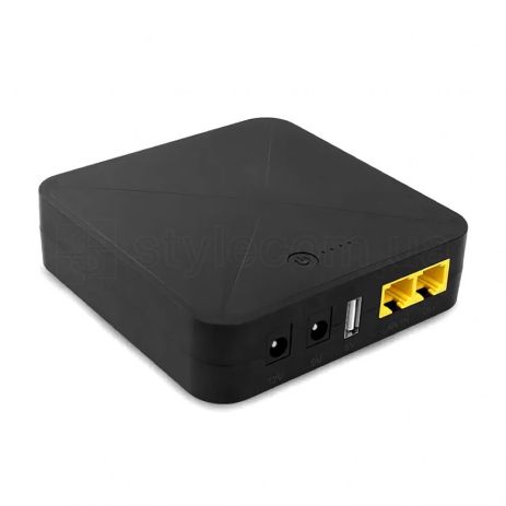 Mini DC POE UPS джерело безперебійного живлення для роутера 8000mAh black