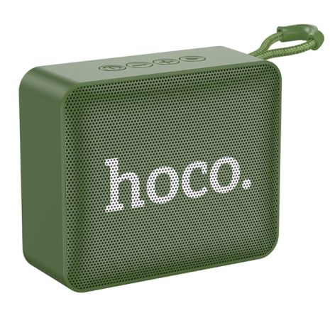 Портативная колонка HOCO BS51 Gold brick sports BT speaker |BT5.1, TWS, USB/AUX/TF/FM, 4h| Army Green