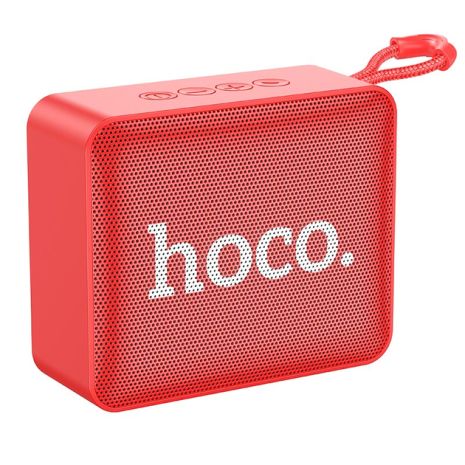 Портативная колонка HOCO BS51 Gold brick sports BT speaker|BT5.1, TWS, USB/AUX/TF/FM, 4h| Red