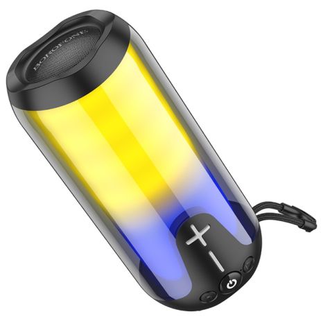 Портативная Bluetooth колонка Borofone BR33 TWS с LED подсветкой black