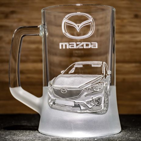 Келих для пива з гравіюванням Mazda CX-5 Mazda SandDecor