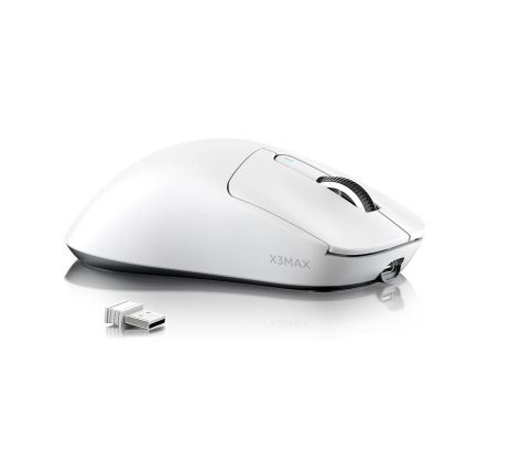 Бездротова трьохрежимна миша ATTACK SHARK X3 MAX PAW3950 Wireless Gaming Mouse, біла