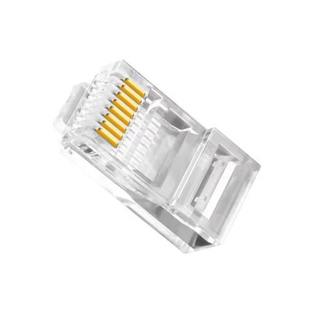 Конектор RJ45 Cat6 прозорий